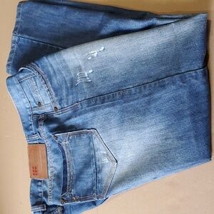 United Denim of America blue jeans distressed size 36 X 32